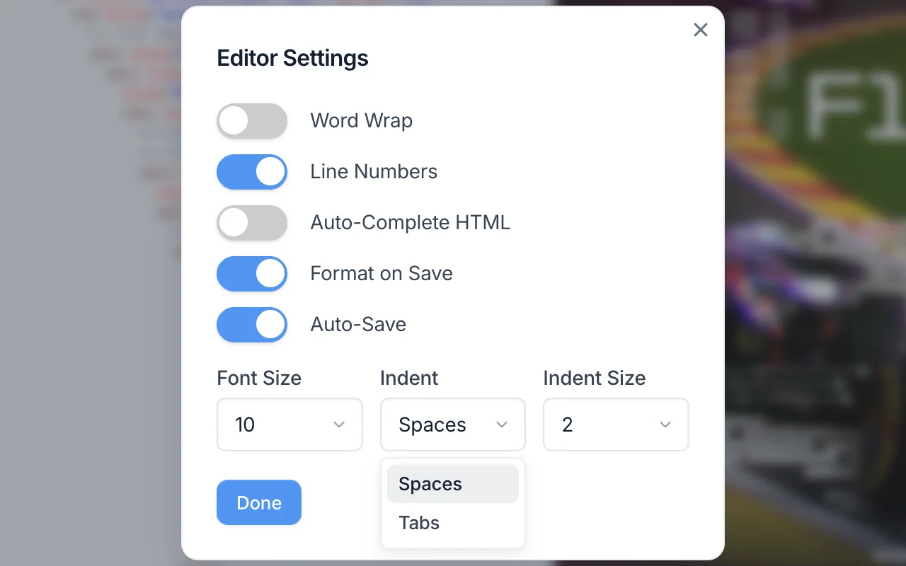 HTML and CSS email editor