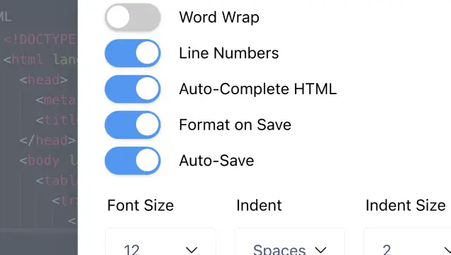 Developer-focused HTML and CSS editing environment
